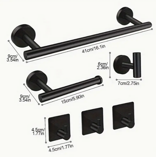 Stainless Steel Bathroom Accessory Set