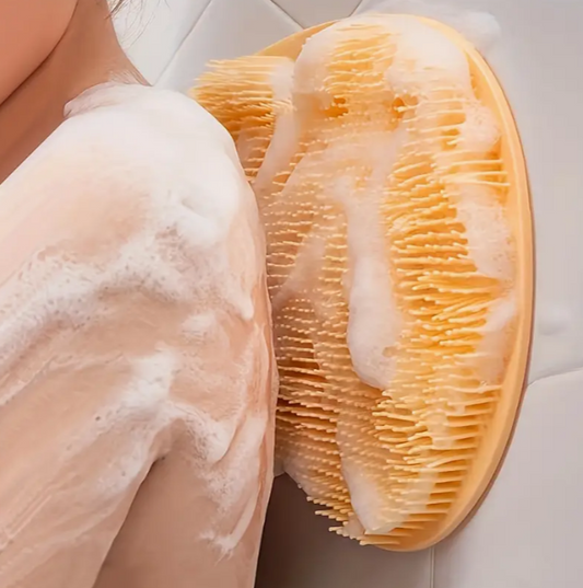 Silicone Bath Massage Pad - Shower Foot Scrubber & Back Exfoliator